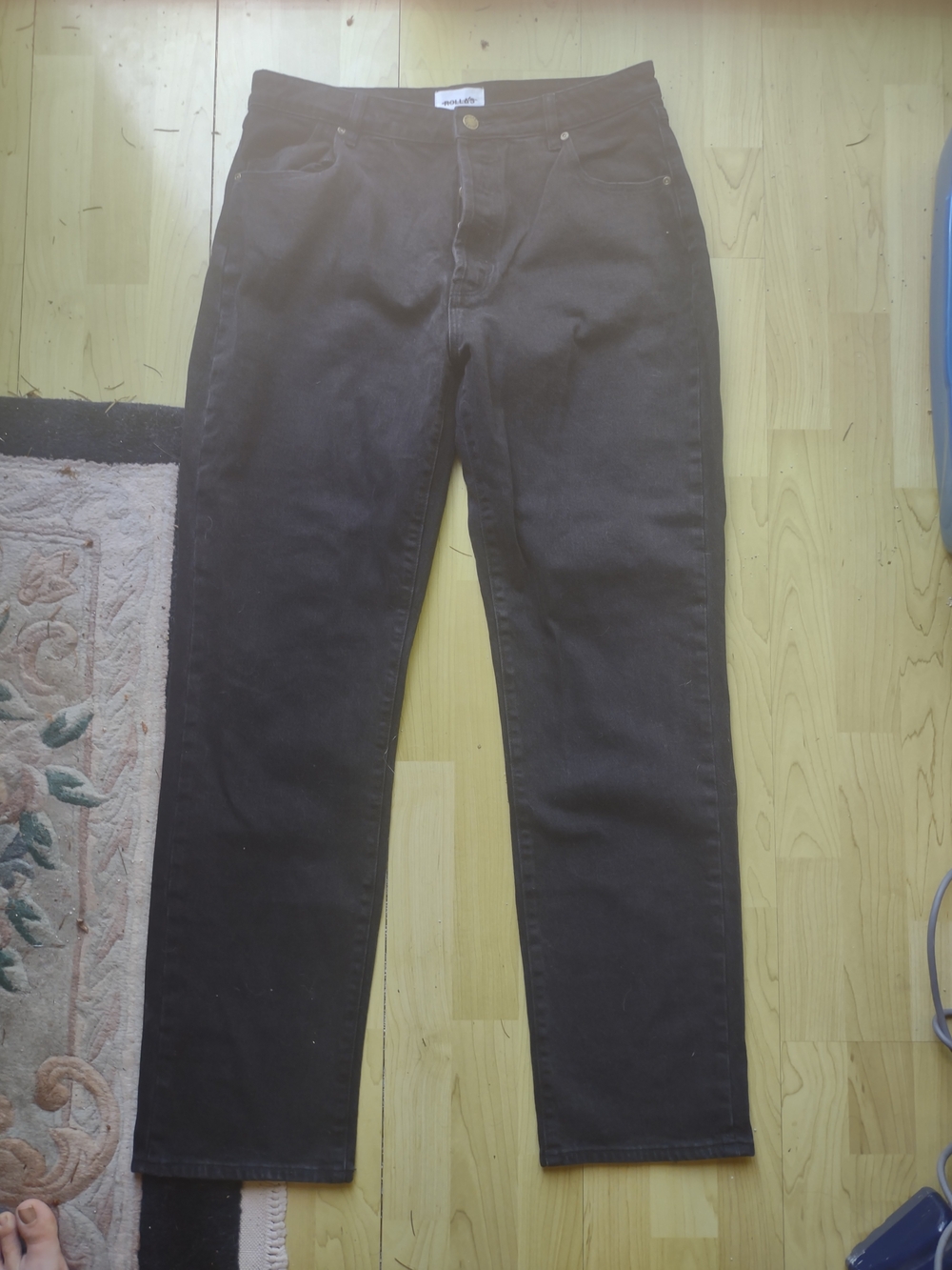 ROLLA'S Straight Leg Jeans in Black